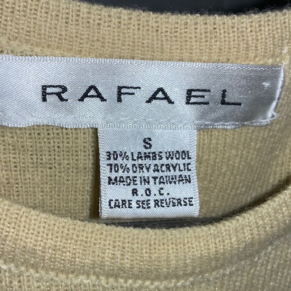 Rafael lambswool blend sleeveless sweater vest Sz S - Picture 2 of 4